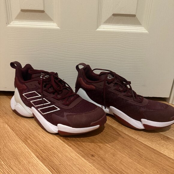 Adidas Impact FLX II (burgundy with original box) men's size 8 - Picture 2 of 9